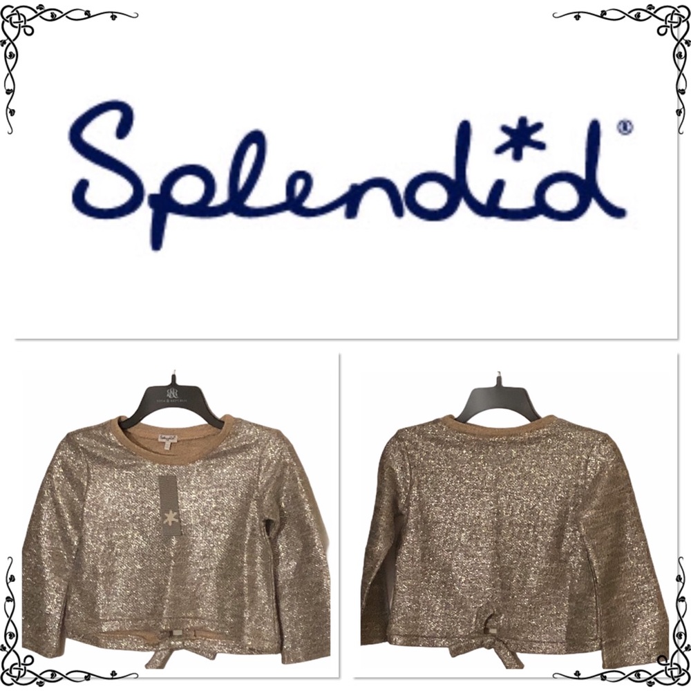 Splendid Girl French Terry Backtie Top